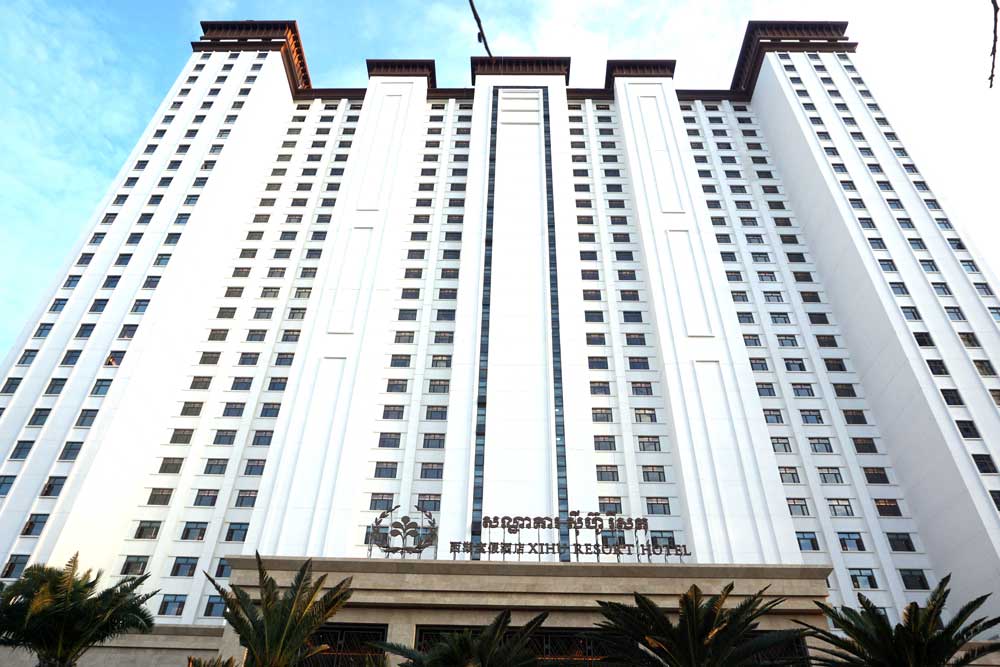 Sihanoukville’s newly opened Chinese Xihu Resort. Photo: RFA