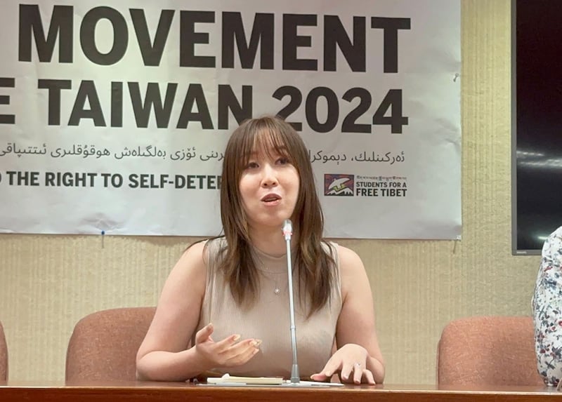 研究中共在海外经济胁迫及假讯息、出身香港的学者Athena Tong。(记者夏小华摄)