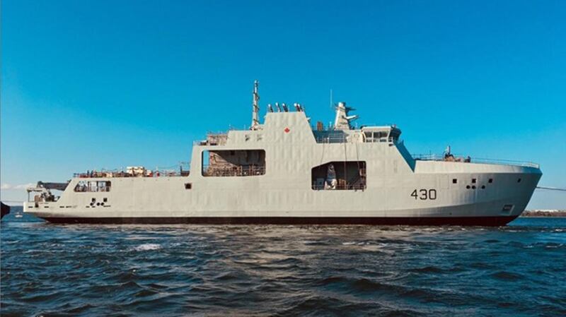 加拿大开始重视北极领海,巡航舰队扩增至六艘船舰。 (加拿大政府官网)