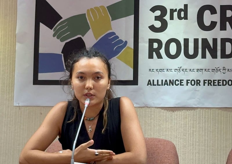 图博自由学联(SFT)Tsela Zoksang。(记者夏小华摄)