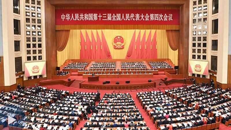 正在举行的中国第十三届全国人民代表大会第四次会议(中国政府网)