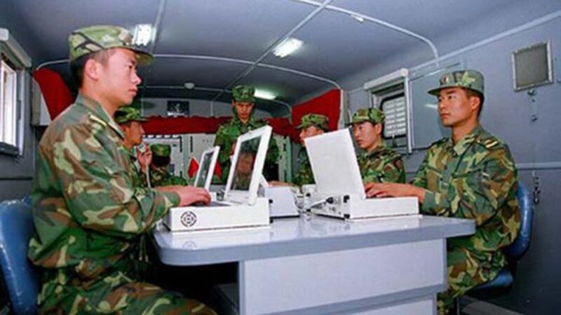从事网络作战的解放军部队(网络图片)